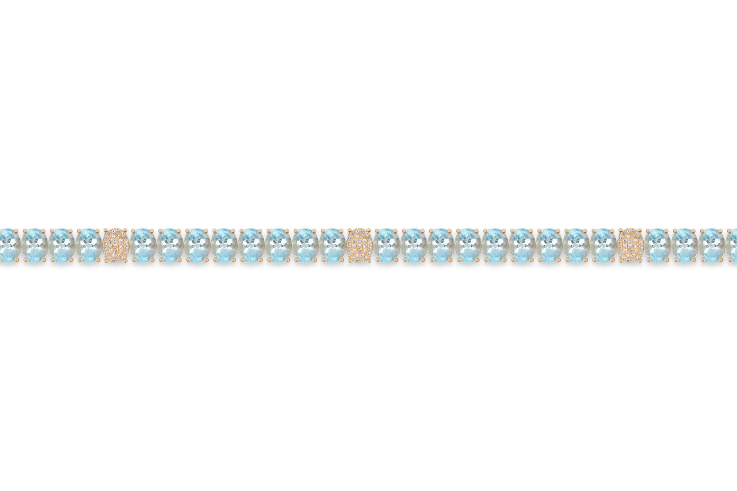 Blue Topaz Tennis Bracelet