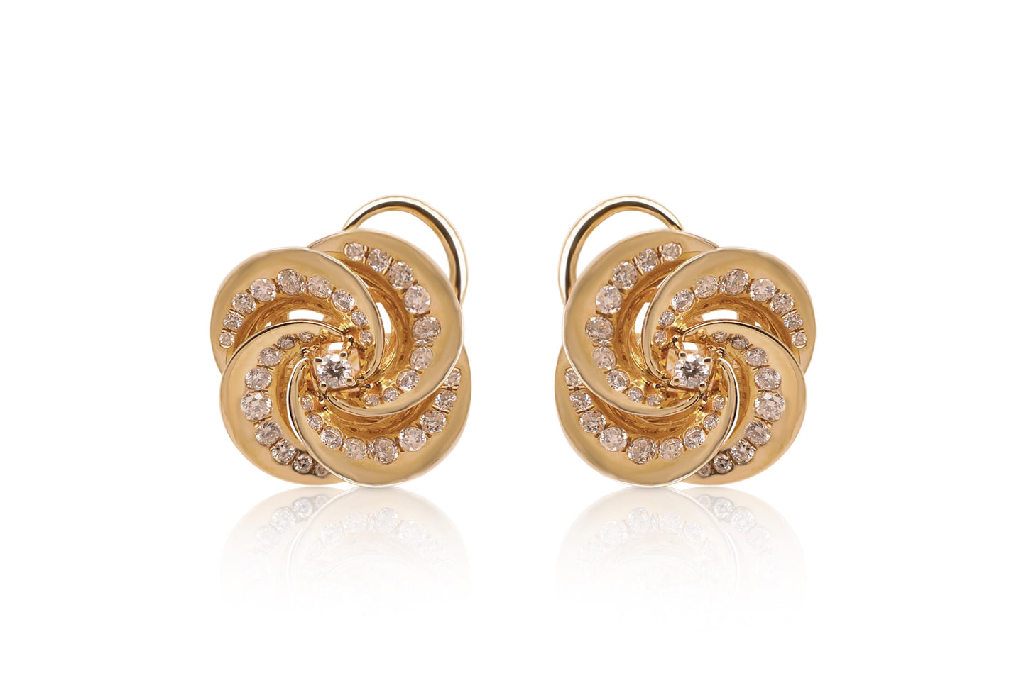 Gold Swirl Earrings