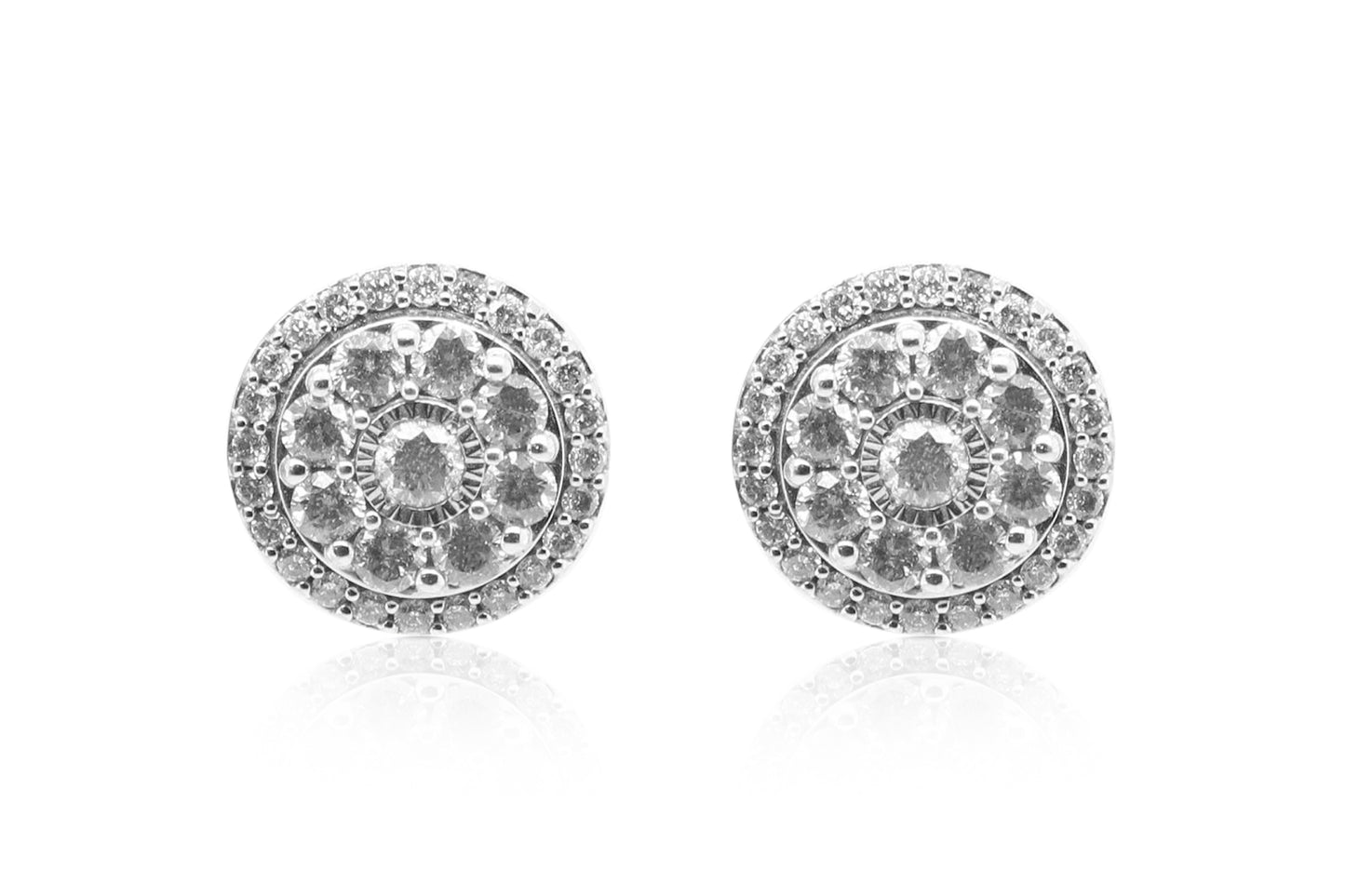 Diamond Circle Studs