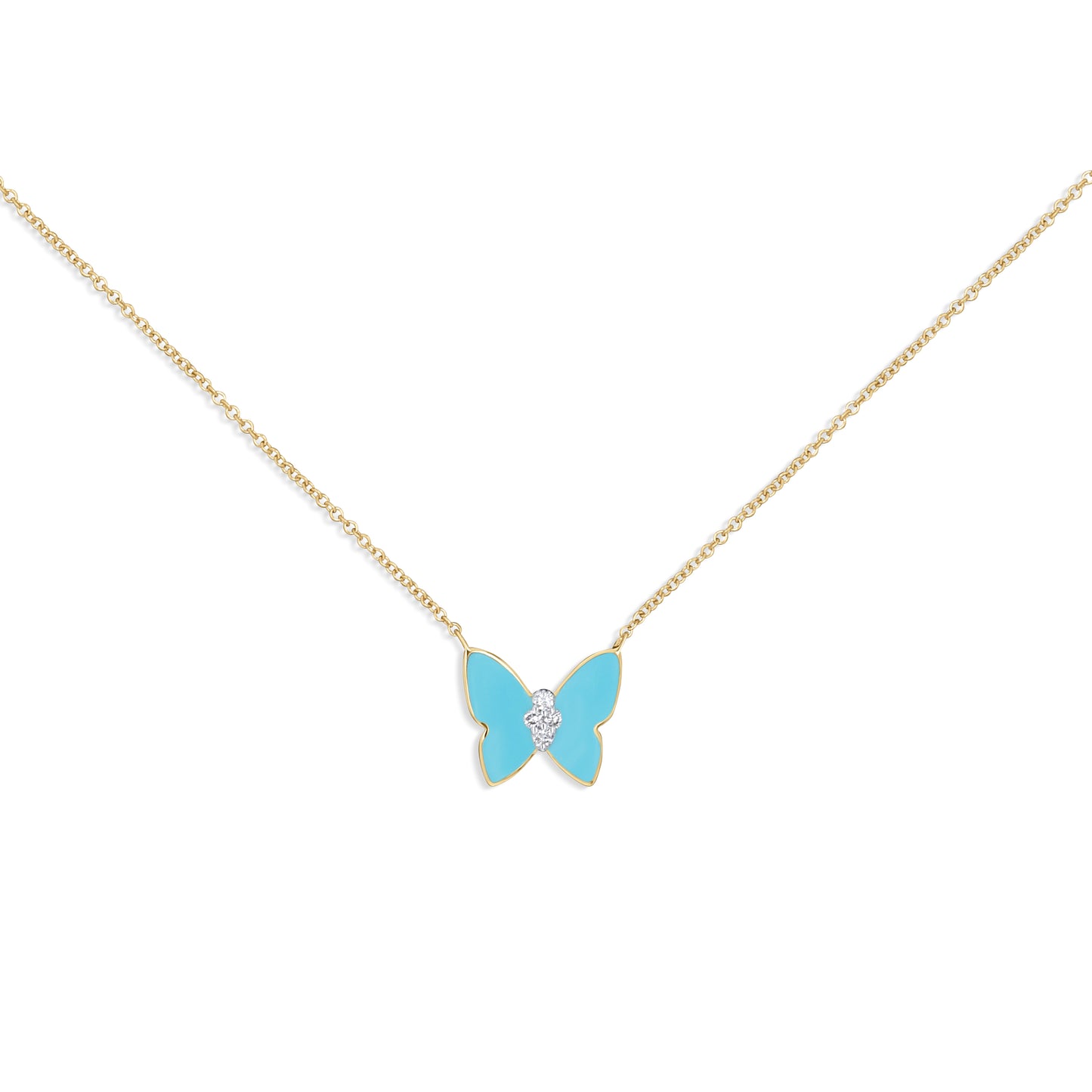 Turquoise Butterfly Necklace
