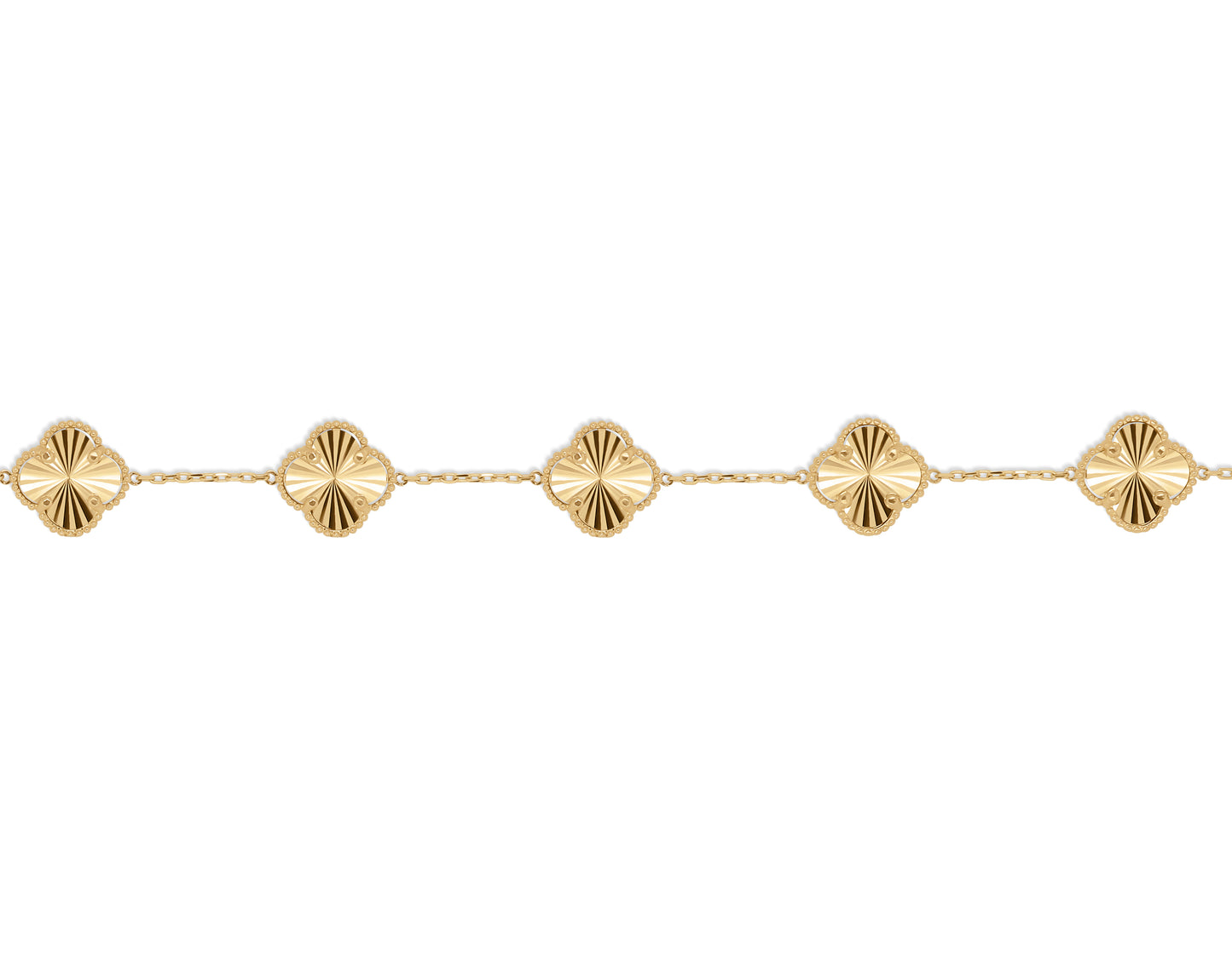 All Gold Clover Bracelet