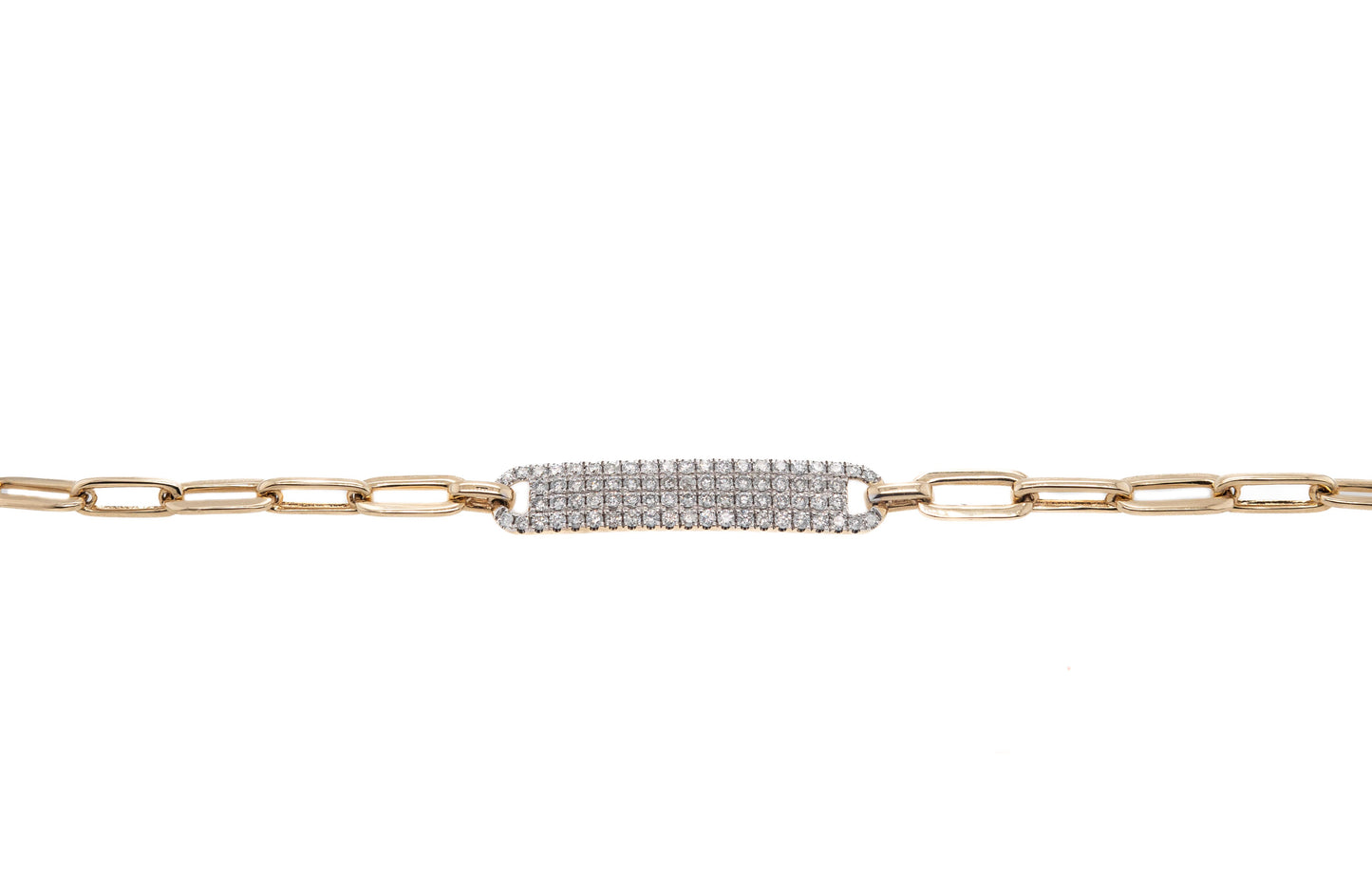 Diamond ID Bar Bracelet