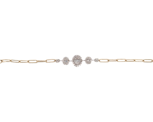 Diamond Oval Bracelet