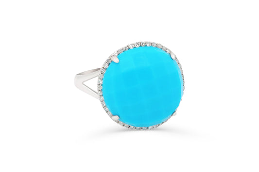 Turquoise Circle Ring