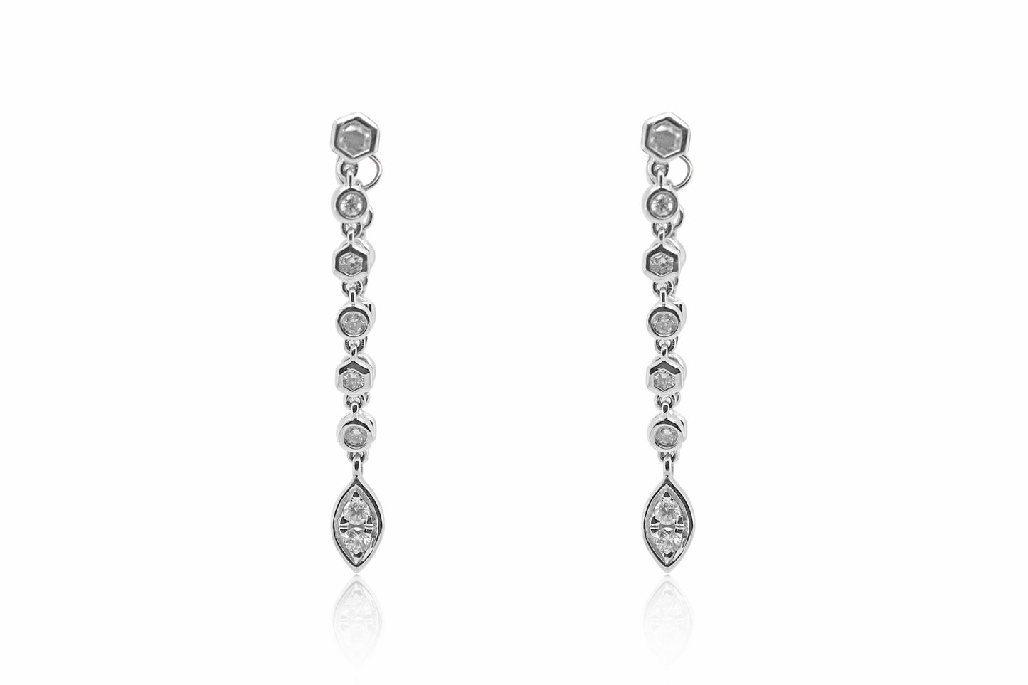 Diamond Chain Earrings