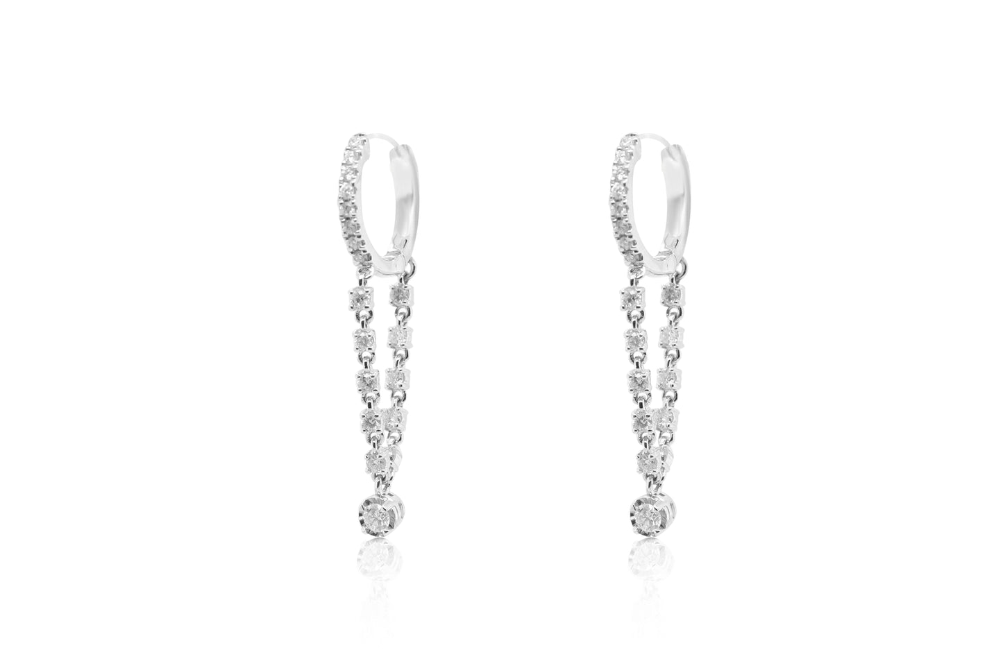 Diamond Chain Earrings