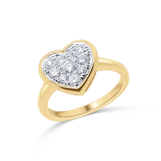 Heart Diamond Ring