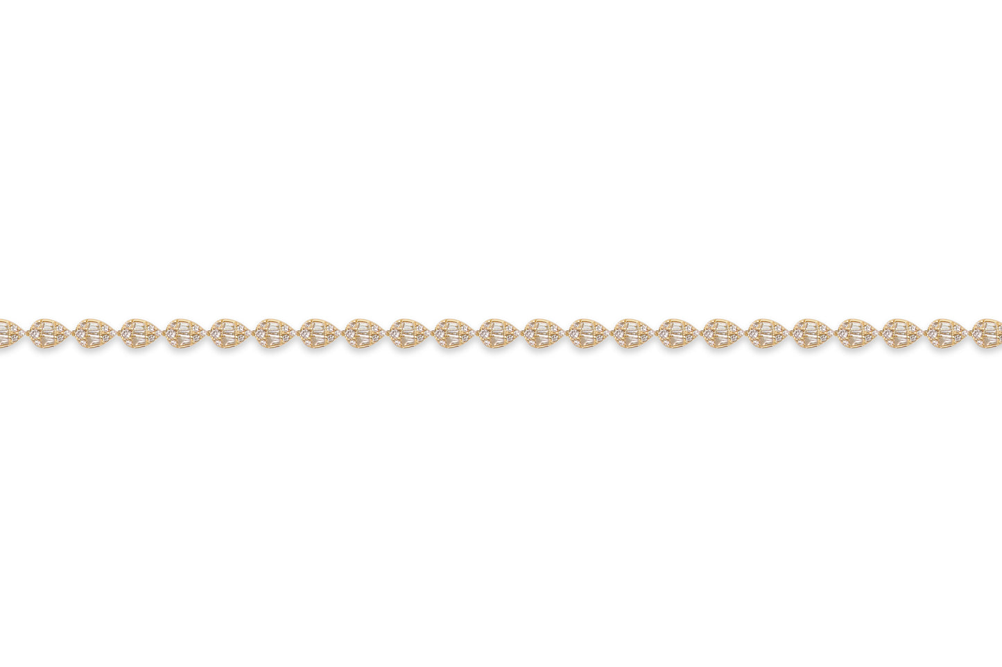 Pear Diamond Tennis Bracelet