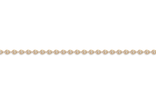 Pear Diamond Tennis Bracelet