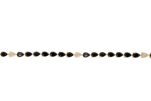 Black Diamond Tennis Bracelet