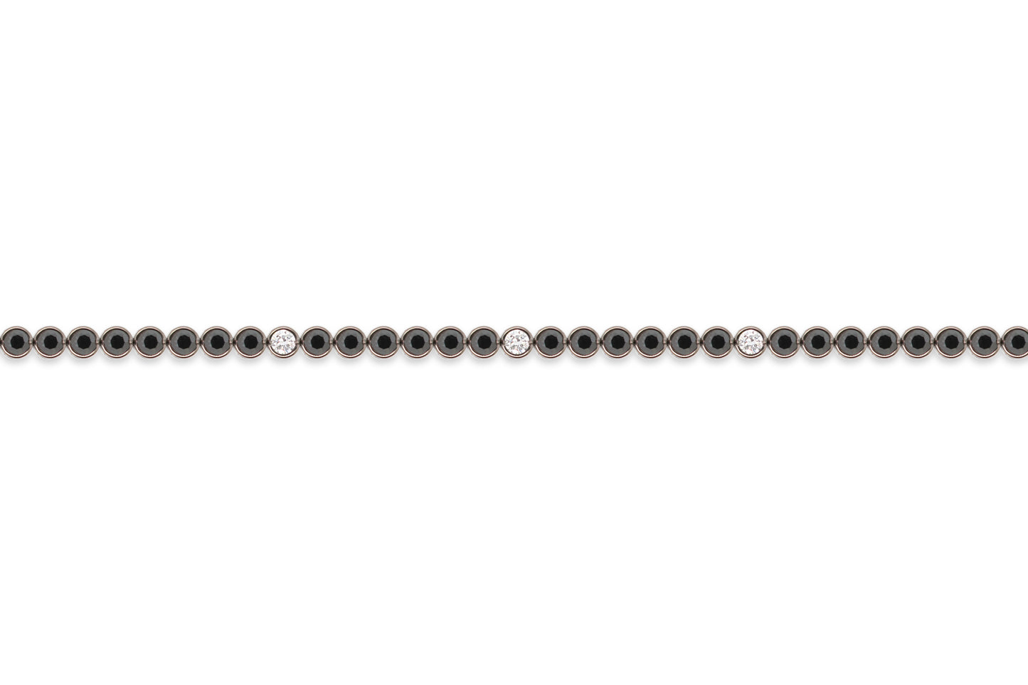 Black Diamond Tennis Bracelet