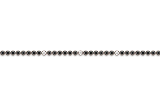 Black Diamond Tennis Bracelet