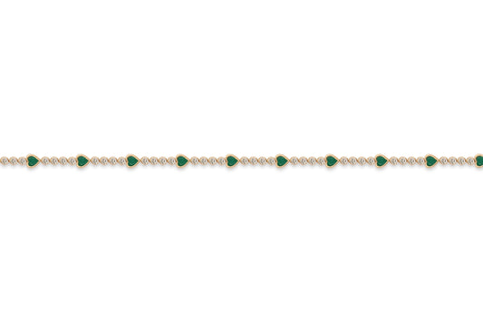 Diamond and Emerald Bracelet