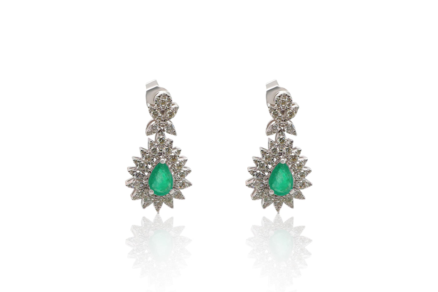 Emerald Diamond Earrings