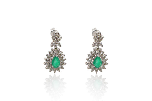 Emerald Diamond Earrings