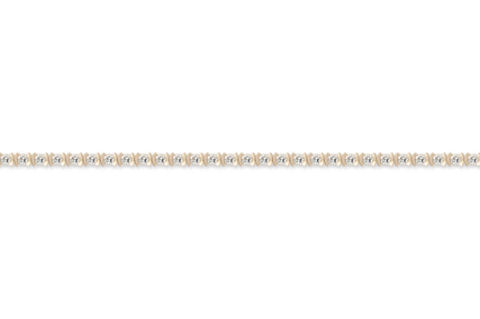 Diamond and Gold Tennis Bracelet