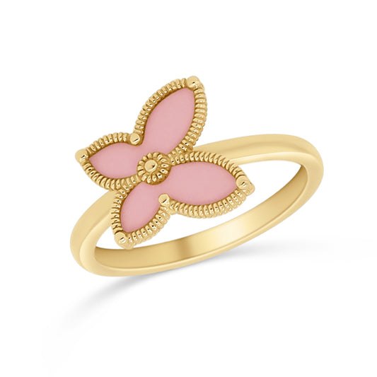 Pink Butterfly Ring