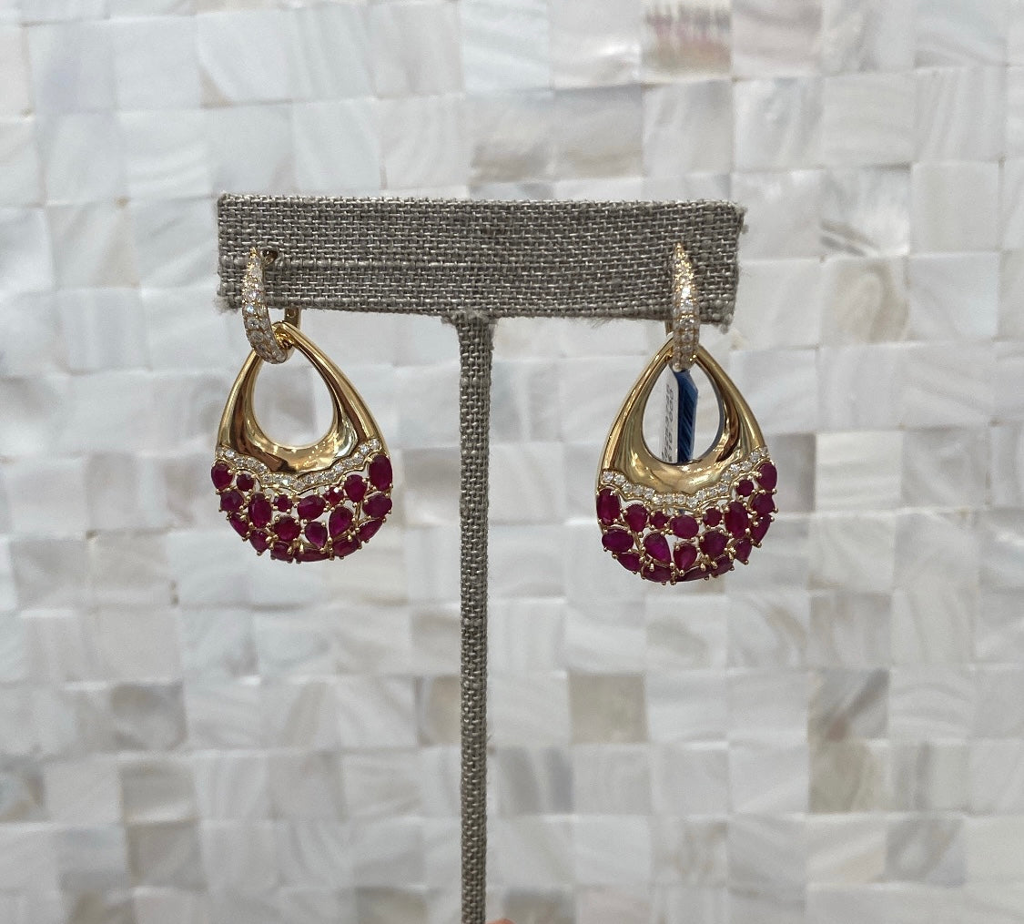 Charlotte Ruby Earring