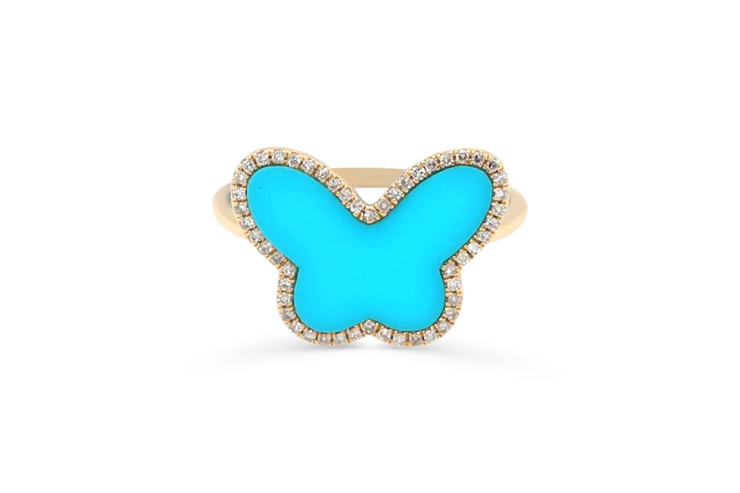 Turquoise Butterfly Ring