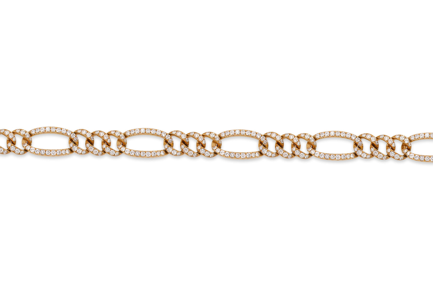 Gold and Diamond Link Bracelet