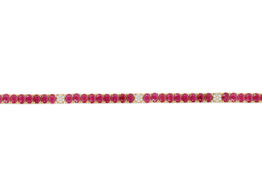 Ruby Tennis Bracelet