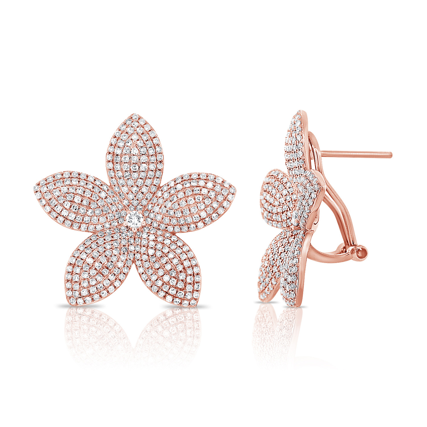 Flower Diamond Earring