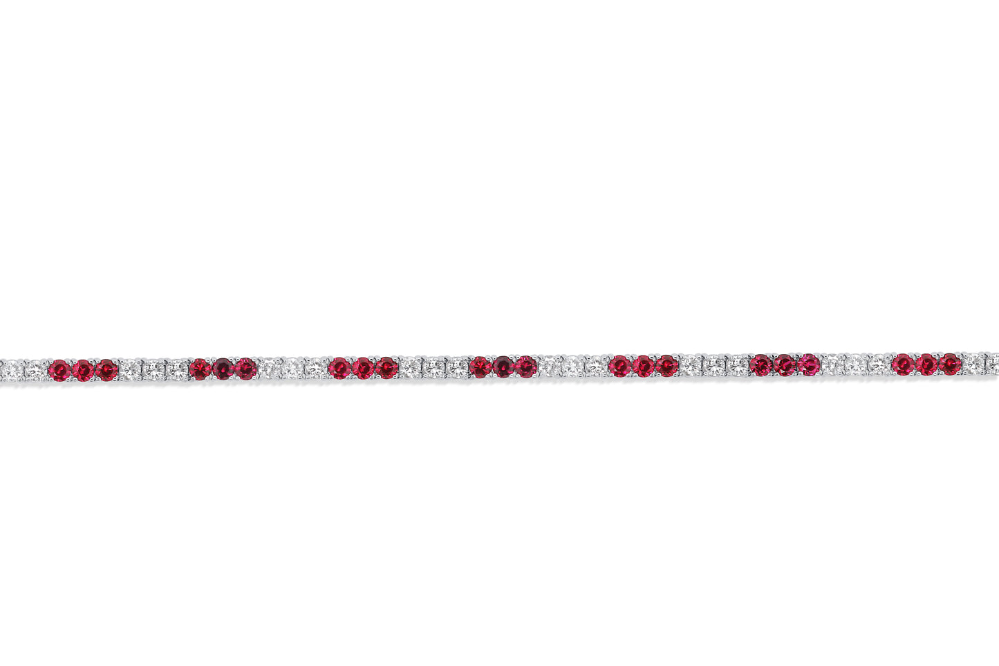 Ruby and Diamond Tennis Bracelet