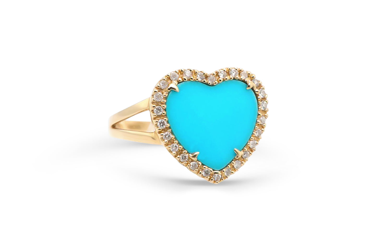 Turquoise Heart Ring