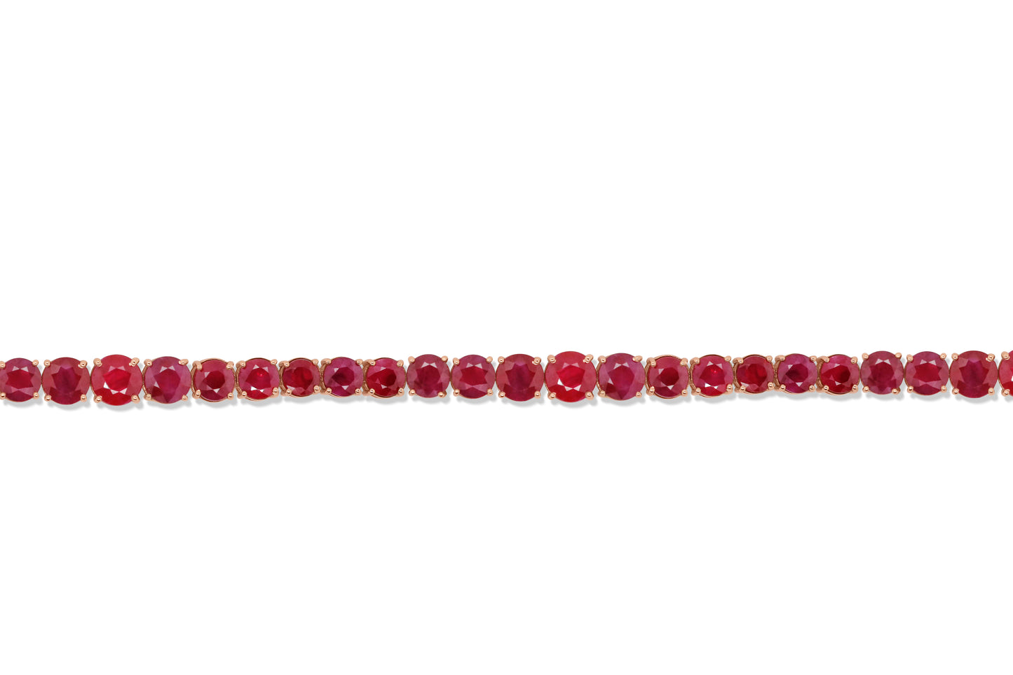 Graduated Ruby Tennis Bracelet