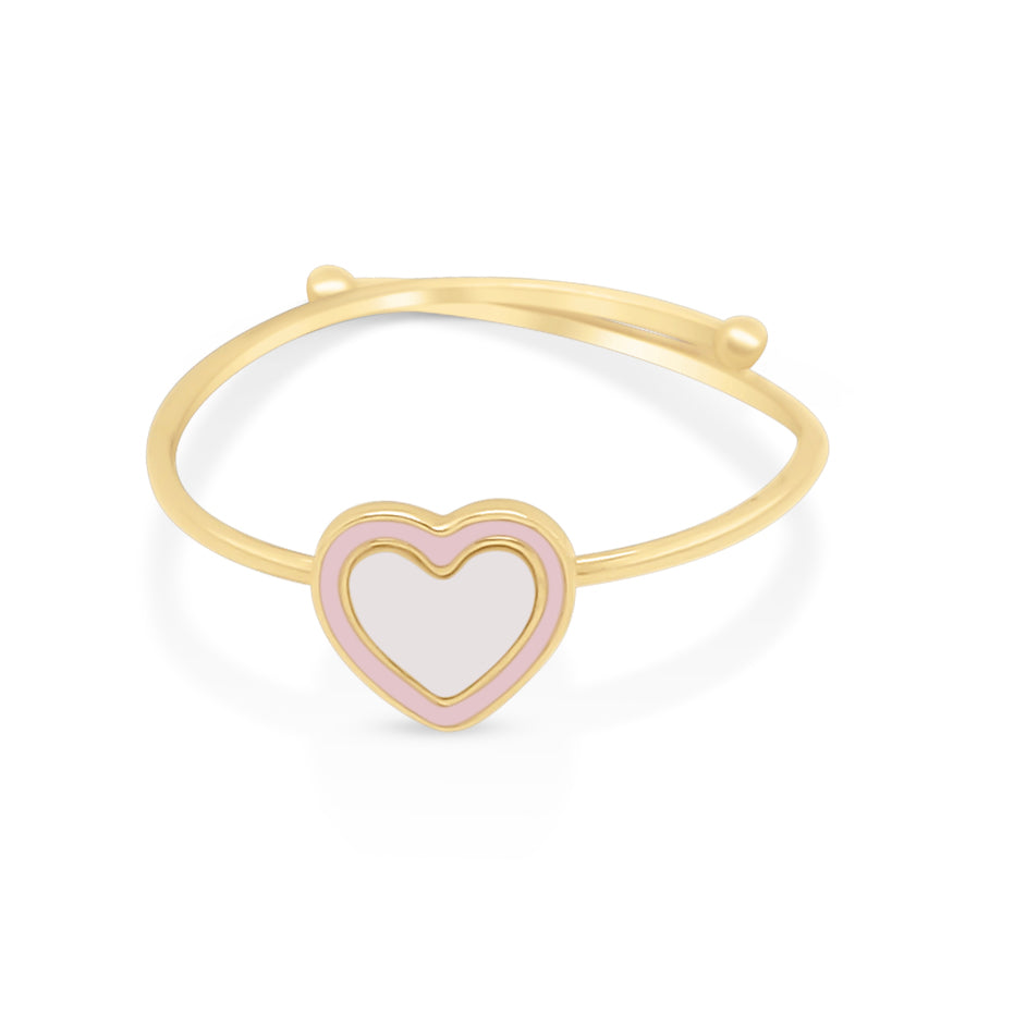 Adjustable Childrens Heart Ring