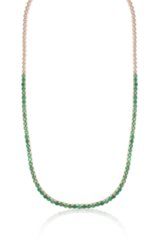 Emerald Tennis Necklace