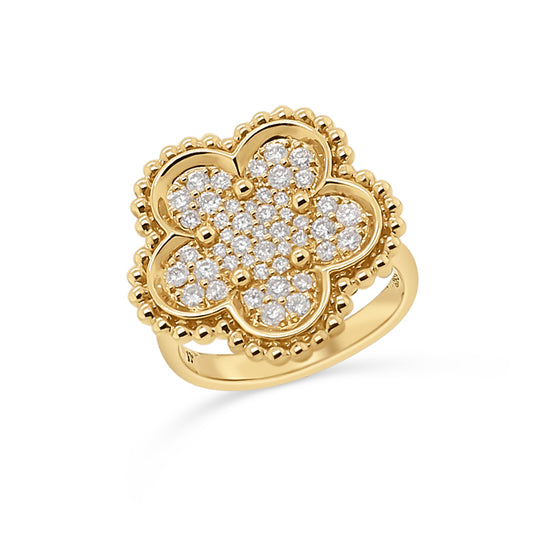 Diamond Clover Ring