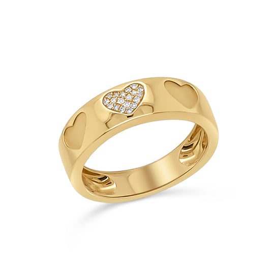 Heart Band Ring