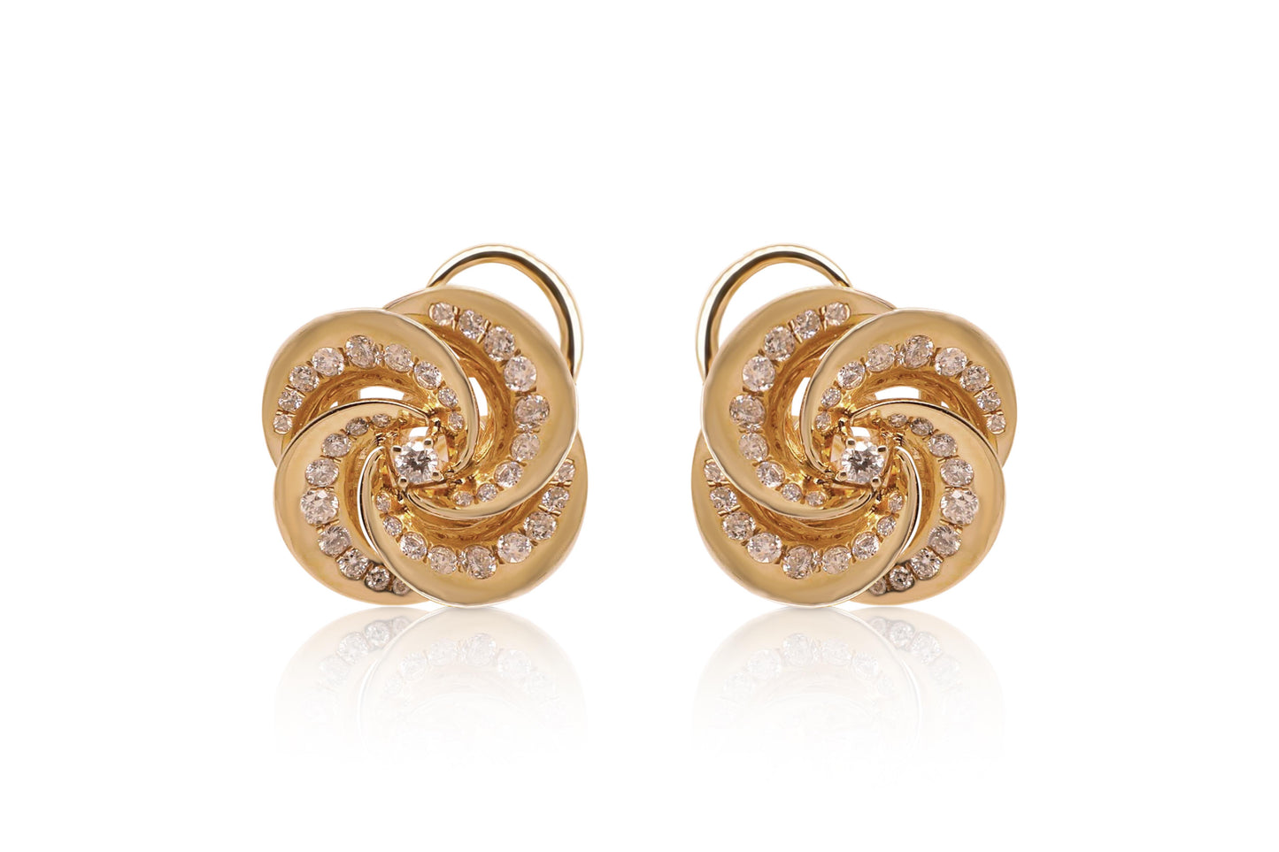 Gold Swirl Earrings