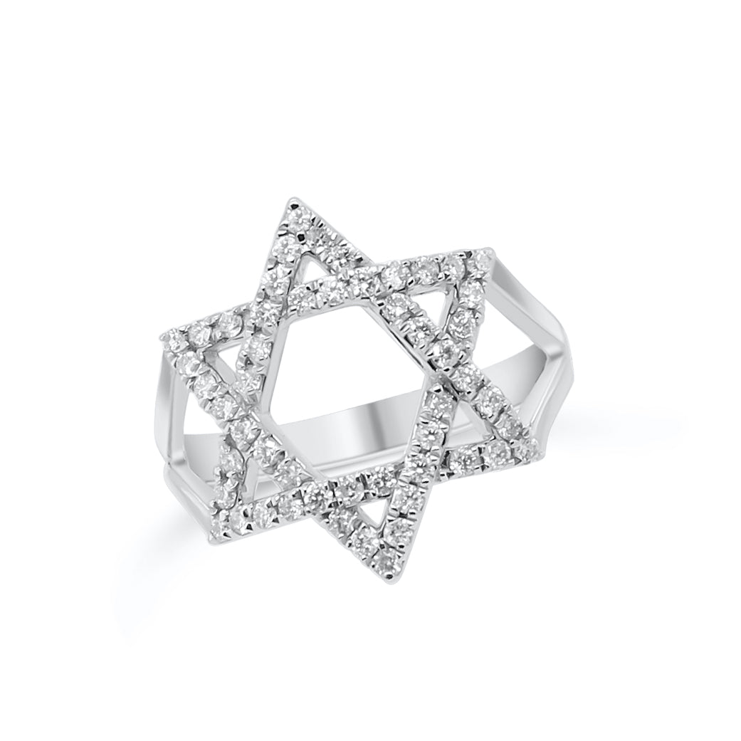 Israeli Star Diamond Ring