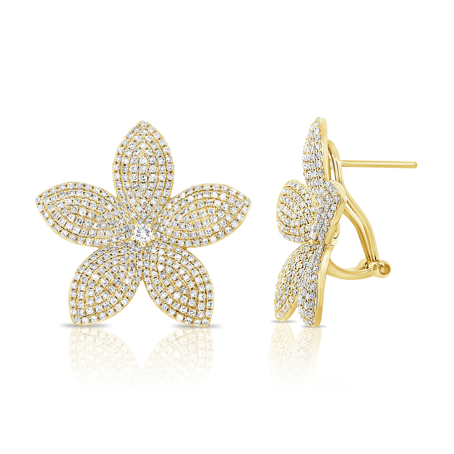 Flower Diamond Earring