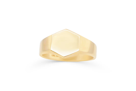 Hexagon Signet Ring