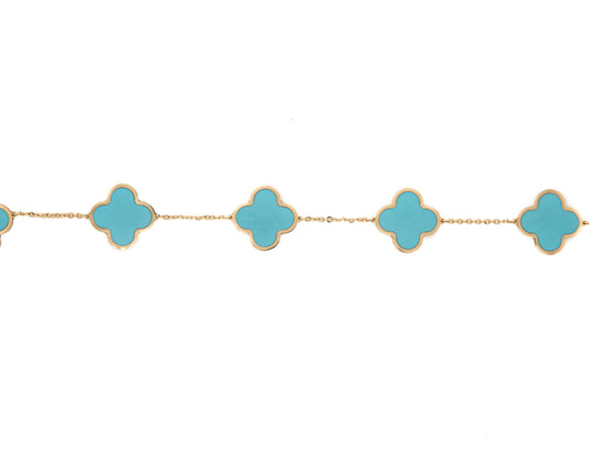 Turquoise Clover Bracelet