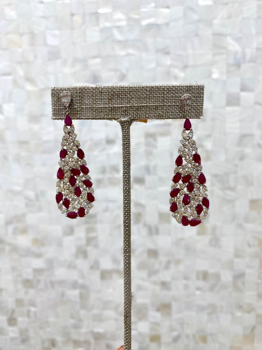 Olivia Ruby Earrings