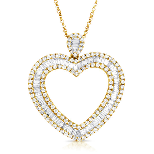 DIAMOND HEART NECKLACE