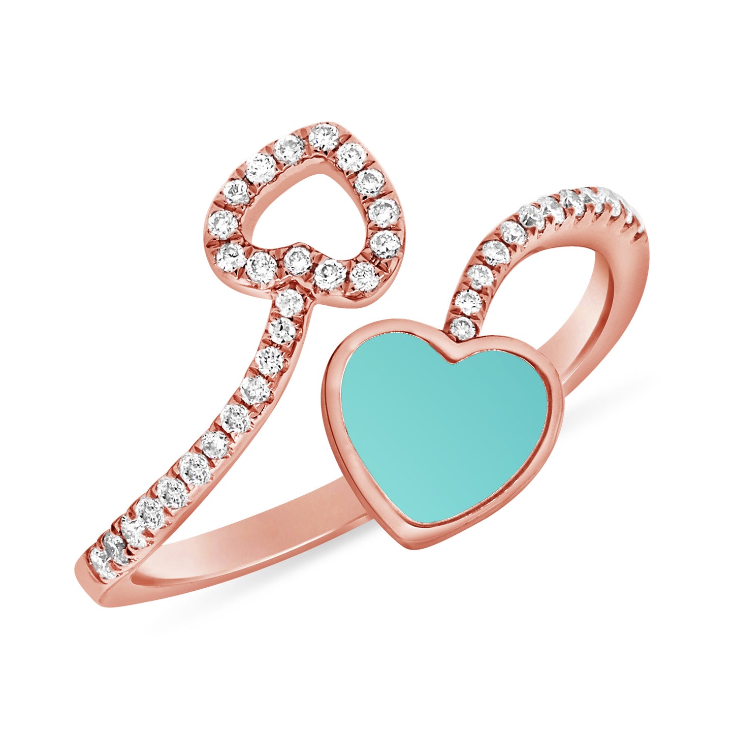 HEART WRAP AROUND RING