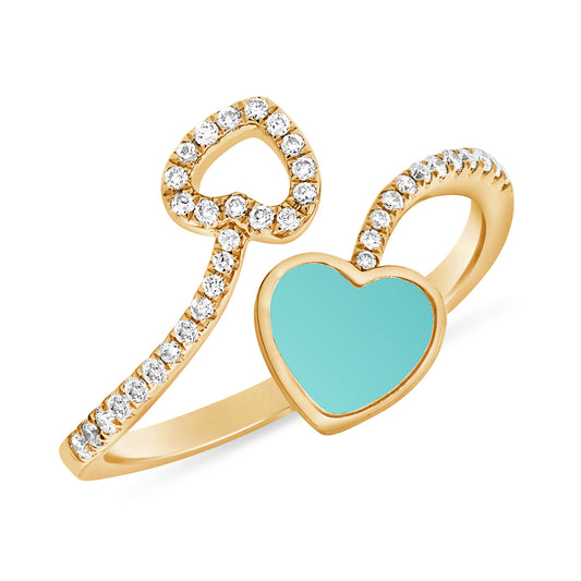 HEART WRAP AROUND RING