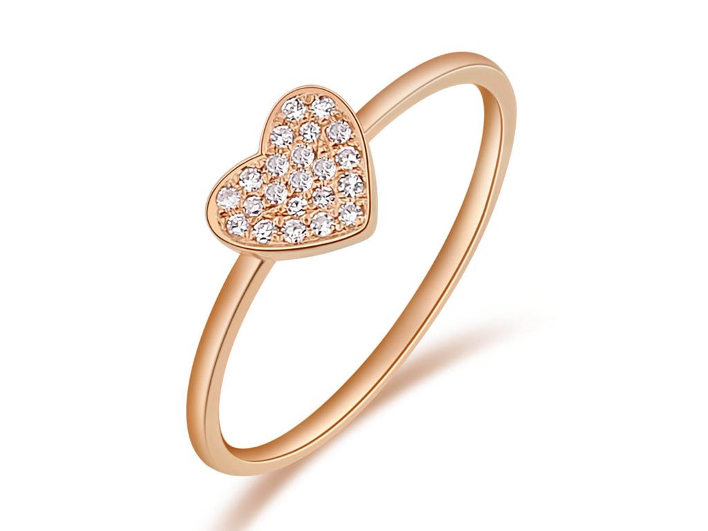 DIAMOND HEART RING