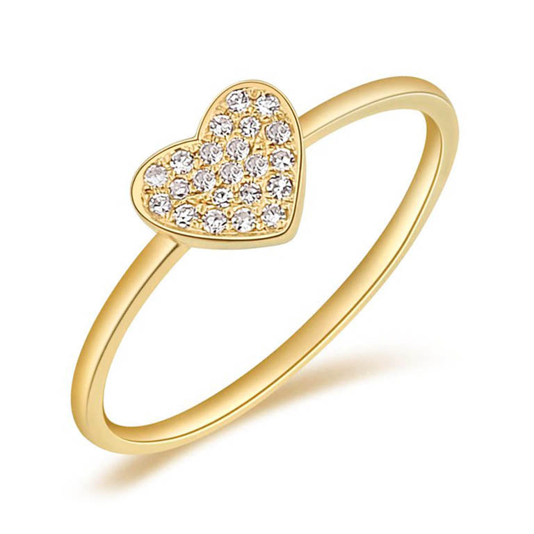 DIAMOND HEART RING