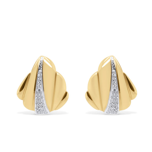 Gold and Diamond Earrings