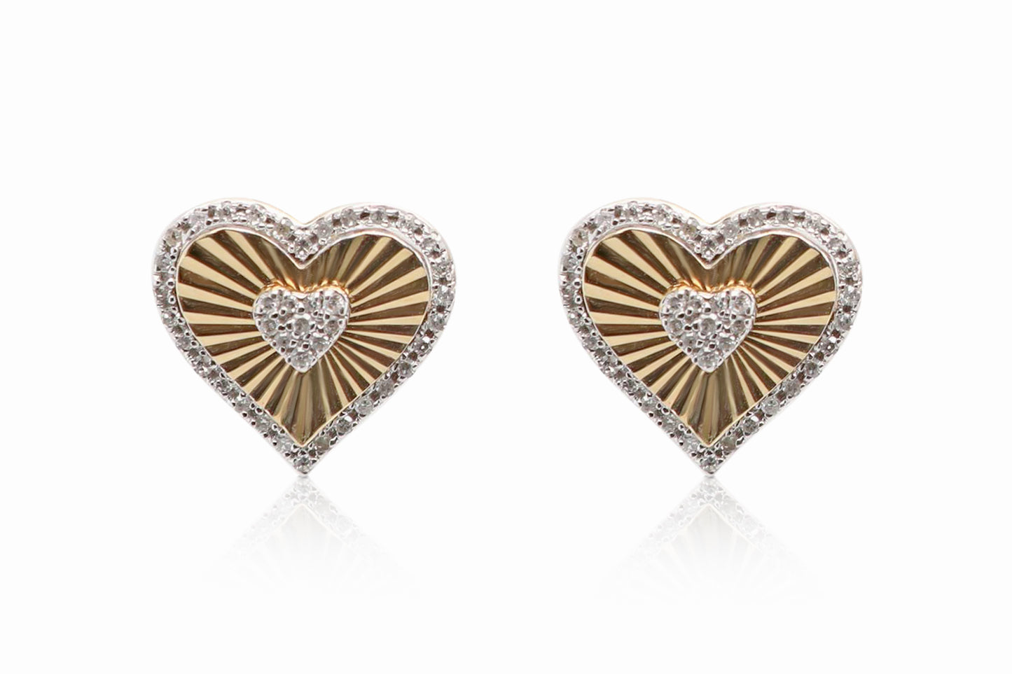 Heart Diamond Earrings