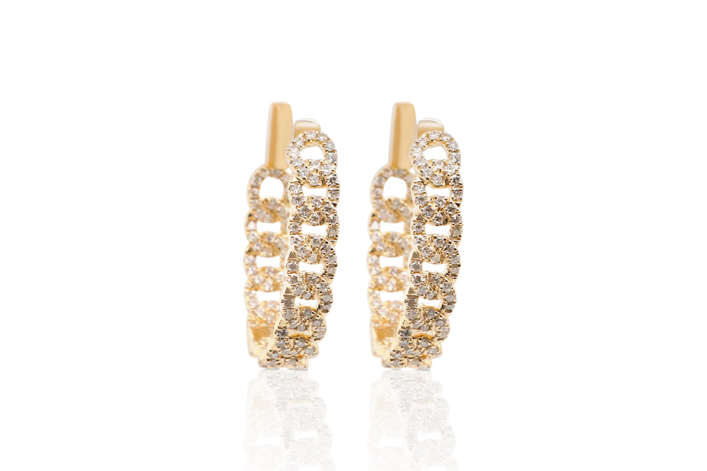 Diamond Hoop Earrings