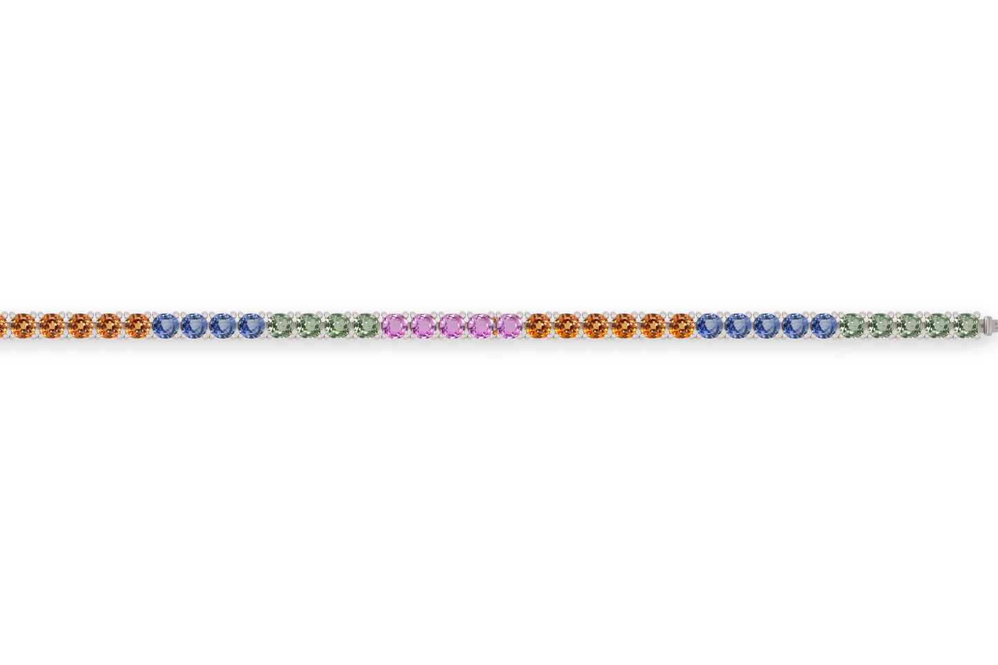 Multicolored Tennis Bracelet