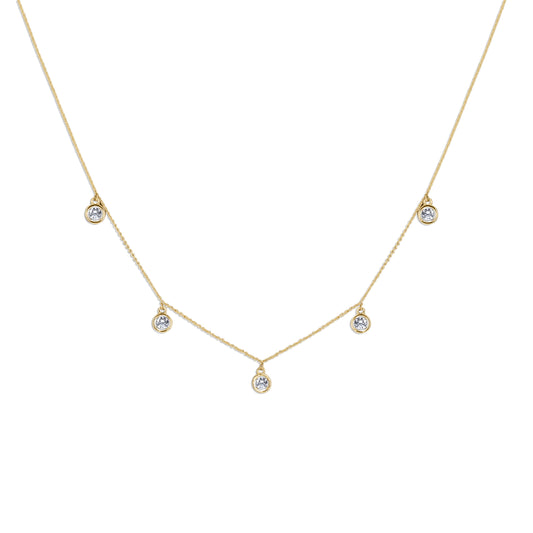 Hanging Diamonds Necklace