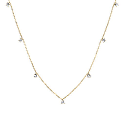 Hanging Diamonds Necklace